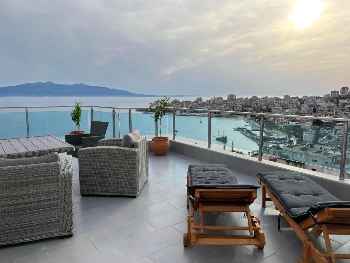 Appartement Rocknest Sea View Penthouse à Saranda Extérieur photo