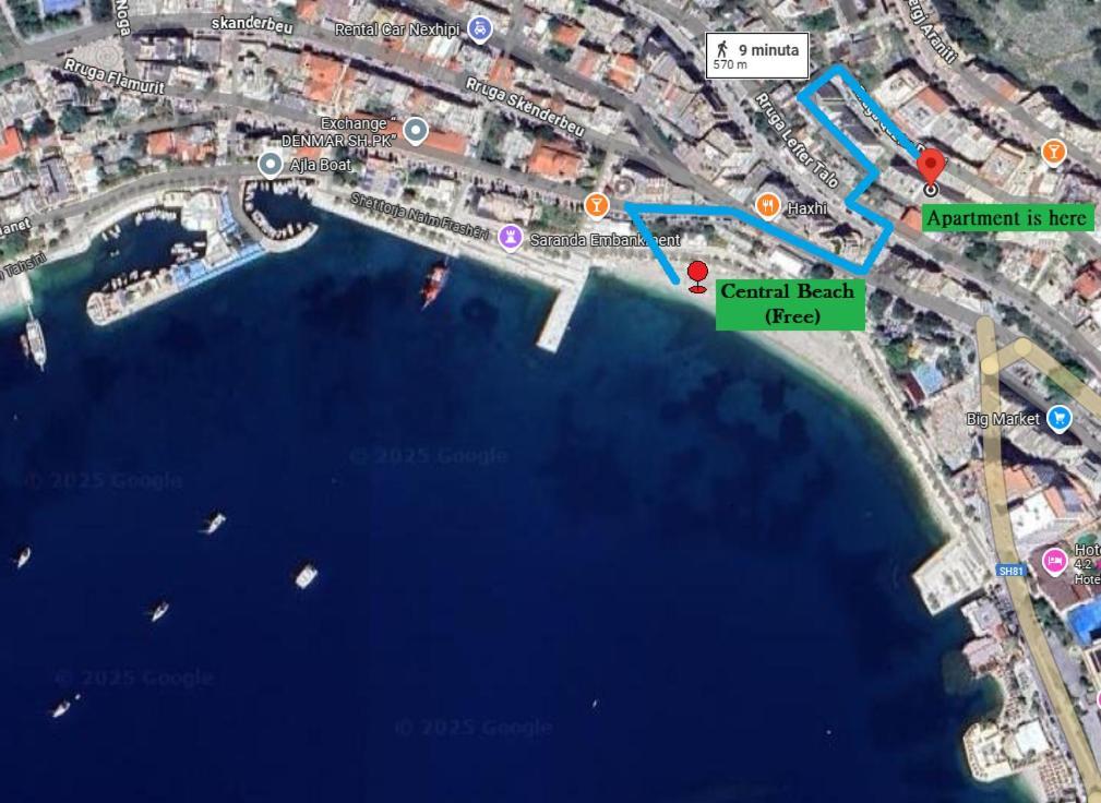 Appartement Rocknest Sea View Penthouse à Saranda Extérieur photo